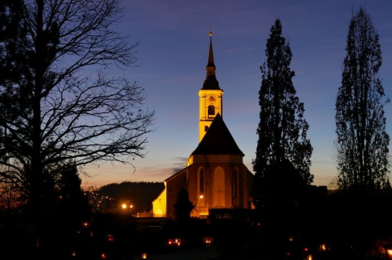 Frauenkirche Friedhof Sonnenuntergang Frauenkirche Friedhof Sonnenuntergang