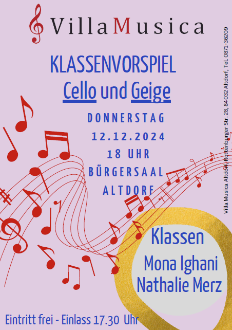 Klassenvorspiel 12.12.24