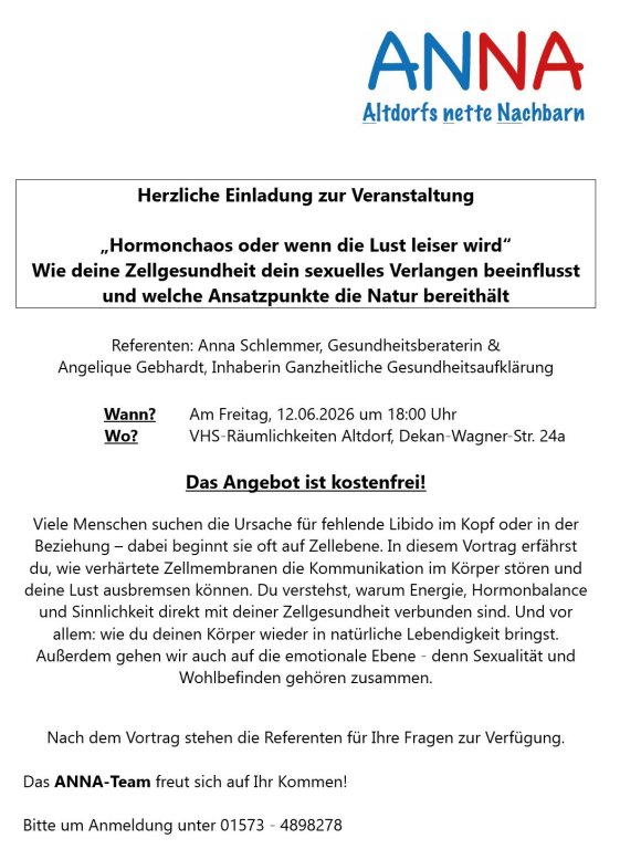 ANNA Vortrag Libido