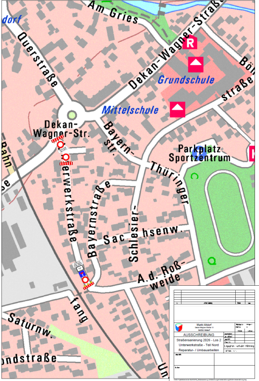 Sperrung Unterwerkstraße September 2026 Sperrung Unterwerkstraße September 2026