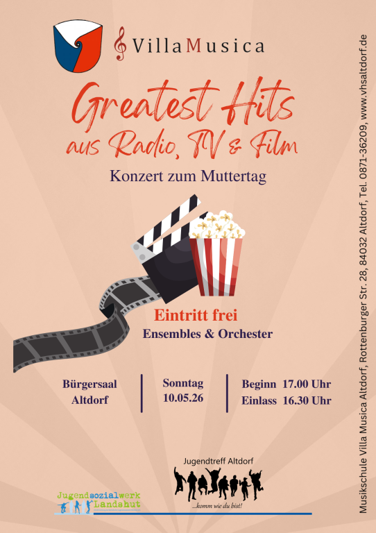 Plakat Muttertagskonzert 2026