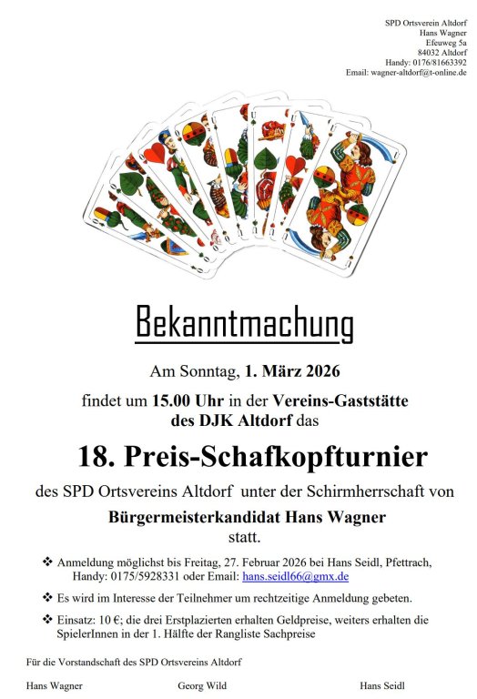 18 PreisSchafkopfturnier Flyer